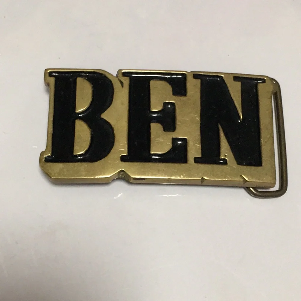 FINAL MARKDOWN Men’s BEN Solid Brass Belt Buckle